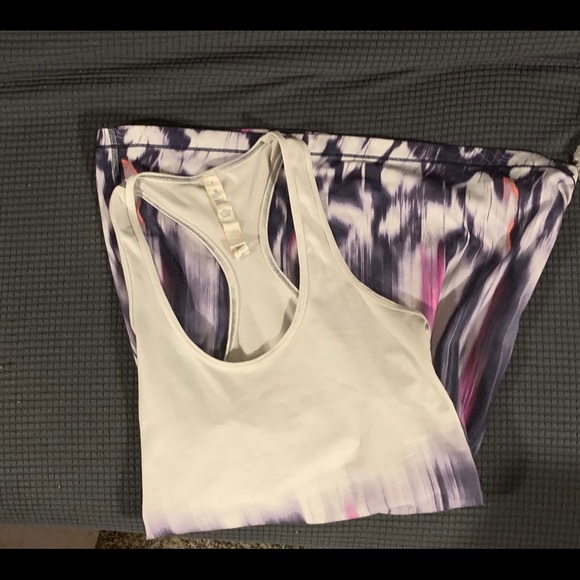 Lululemon Sz2 Tunic Racer-back Purple Marble - Picture 6 of 8
